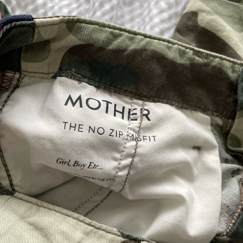 Mother Linen Blend Camo Stripe Joggers - Picture 15 of 16
